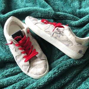Steve Madden Distressed Star Sneakers